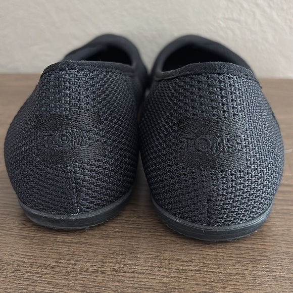 TOMS Women's Katie Knit Pointed Toe Flats, Black, Size 10, Slip On - Picture 7 of 7